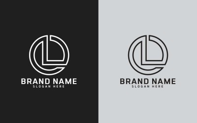 New Brand L letter Circle Shape Logo Design