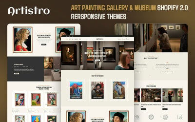 Artistro - Magasin de peinture d&amp;#39;art et d&amp;#39;artisanat fait à la main Thème réactif Shopify 2.0 polyvalent