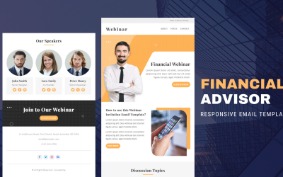 Finanční webinář – responzivní e-mailová šablona