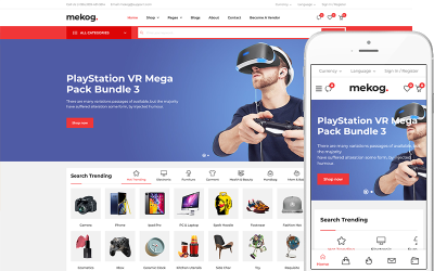 Mekog - Multi Vendor eCommerce Website Template