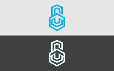 Modèle de conception de logo de monogramme d&amp;#39;entreprise simple
