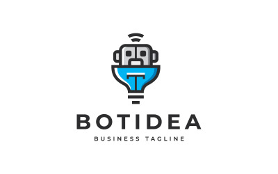 Modelo de logotipo Genius &amp;amp; Smart Bot
