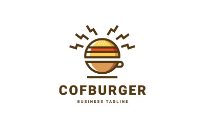 Šablona loga kávy a burgeru