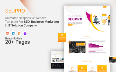 SPRO – SEO Services HTML-Website-Vorlage