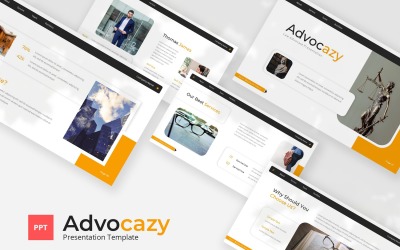 Advocazy — Law Advocate Szablon Powerpoint