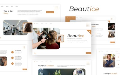 Beauty - Modello di presentazione Google per saloni e cura dei capelli