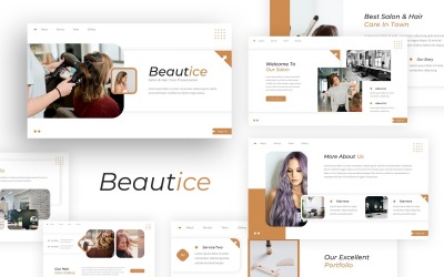 Beauty - Modello di presentazione per salone e cura dei capelli