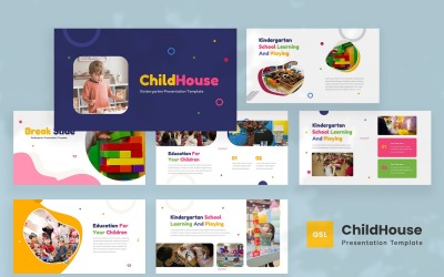 ChildHouse — Modello per presentazioni Google per la scuola materna