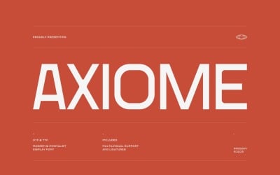 Axiome - fonte elegante Sans Serif