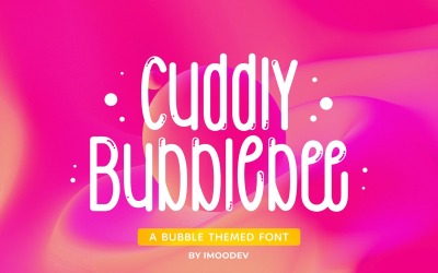 Cudly Bubblebee - веселый шрифт
