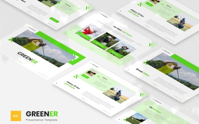 Grüner – Golf Google Slides-Vorlage