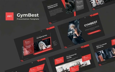Gymbest — Шаблон Powerpoint для тренажерного залу