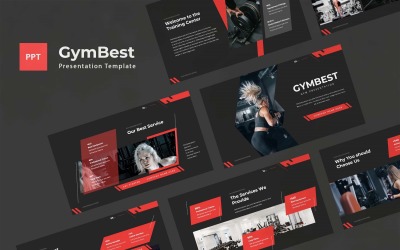 Gymbest — szablon Powerpoint na siłownię
