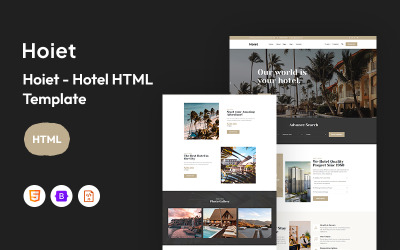 Hoiet – Hotel-Website-Vorlage