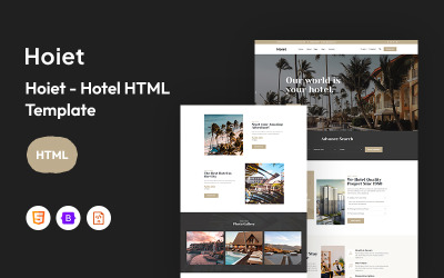 Hoiet - Modèle de site Web d&amp;#39;hôtel