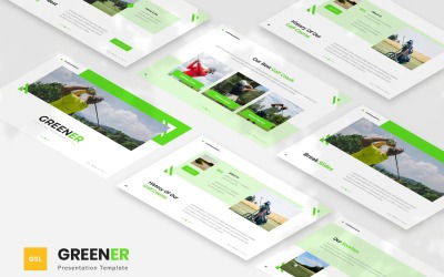 Mais verde — modelo de Google Slides para golfe