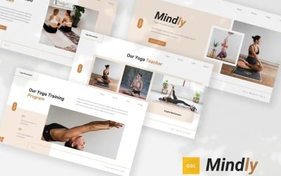 Mindly — Plantilla de diapositivas de Google de yoga