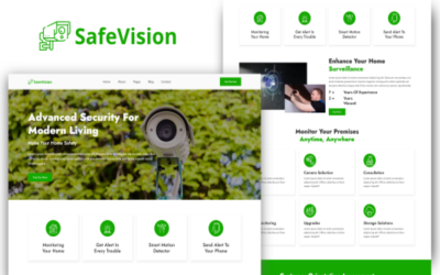 SafeVision - modelo HTML de CFTV e segurança