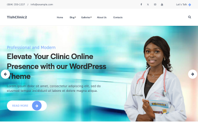 TishClinic2 – Tema WordPress para Clínica Médica