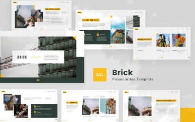 Ziegel – Google Slides-Vorlage für den Bau