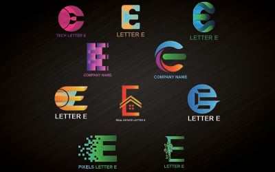 Letter E Logo Template For All Companies And Brands