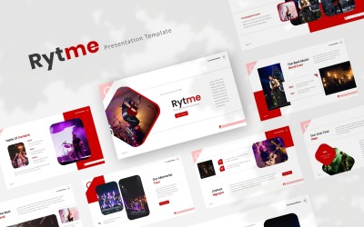 Rytme – Google Slides-Vorlage für Musikband