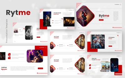 Rytme - Modello Powerpoint della banda musicale