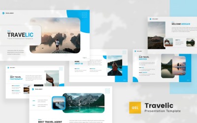 Travelic — modelo de slides do Google para viagens