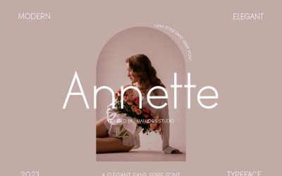 Annette - Elegant - Serifenlose Schriftart