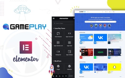 GamePlay - Games &amp;amp; App Store WordPress-thema
