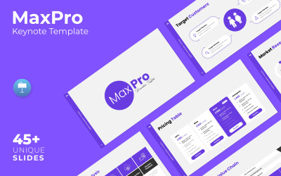 MaxPro - modelo de apresentação principal