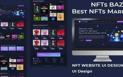 NFTs Landing Page Template in Figma