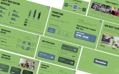 Powerpoint-sjabloon voor zakelijke marketing