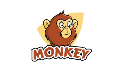 Шаблон пользовательского логотипа Fun Monkey