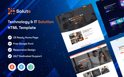 Solute — technologia i rozwiązania IT Szablon HTML5