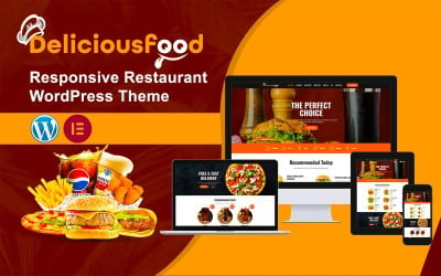 Thème WordPress pour restaurant réactif Deliciousfood