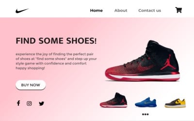 Zapatos Compras E-Commerce Landing Page Figma