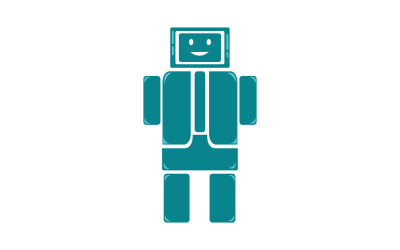 Future Robotics logó sablon design logó