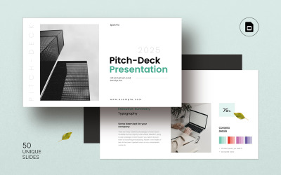 Modello di presentazione creativo Pitch-Deck