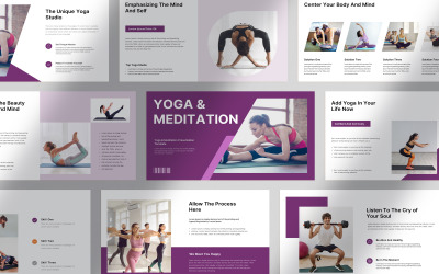 Präsentationsvorlage für Yoga und Meditation