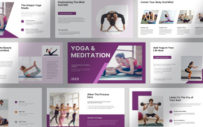 Presentatiesjabloon voor yoga en meditatie