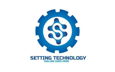 Setting Technology logo Design Template