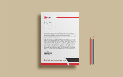 Design del modello di carta intestata aziendale dell&amp;#39;agenzia creativa