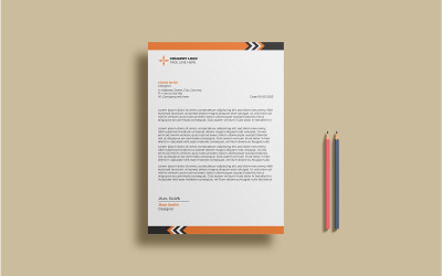 Minimalistisches Briefkopf-Vorlagendesign