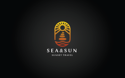 Sea and Sun v.7 Pro Logo Template