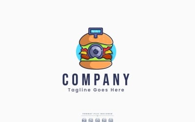 Burger Food Logo Template Design