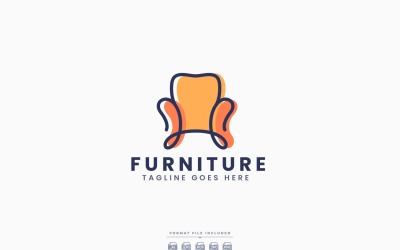 Design der Logo-Vorlage für Möbel