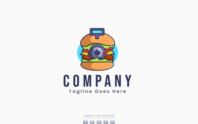 Дизайн логотипа Burger Food