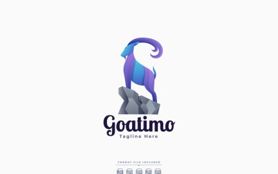Дизайн шаблона логотипа козы
