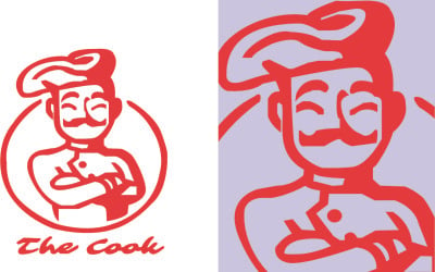 Logo kuchaře šablony kuchaře